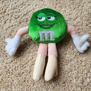 M&M green plush toy (7 inch height)
